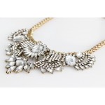 Ice Art Deco Crystal Bib Necklace